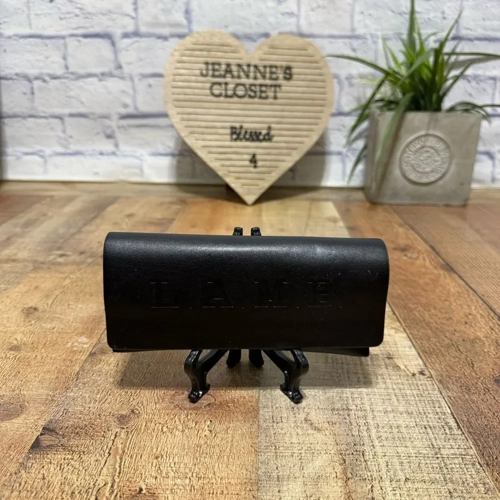 L.A.M.B eye glass sunglasses case black